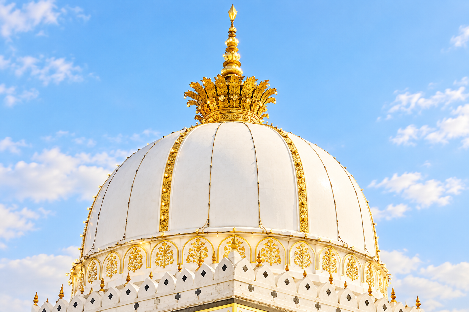 Light upon the white dome