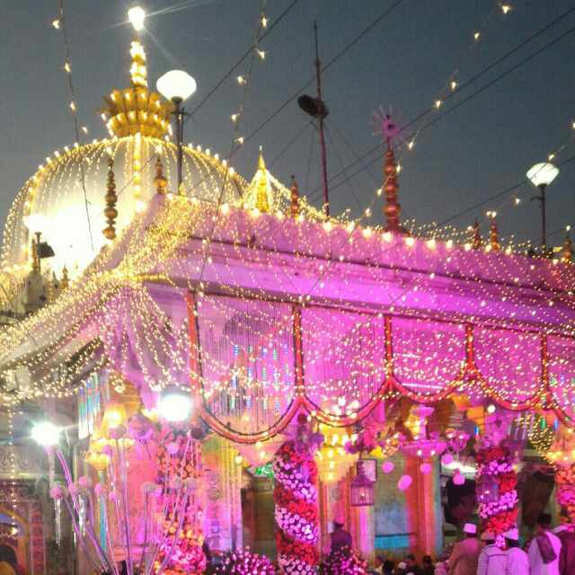 Pink and gold illuminations