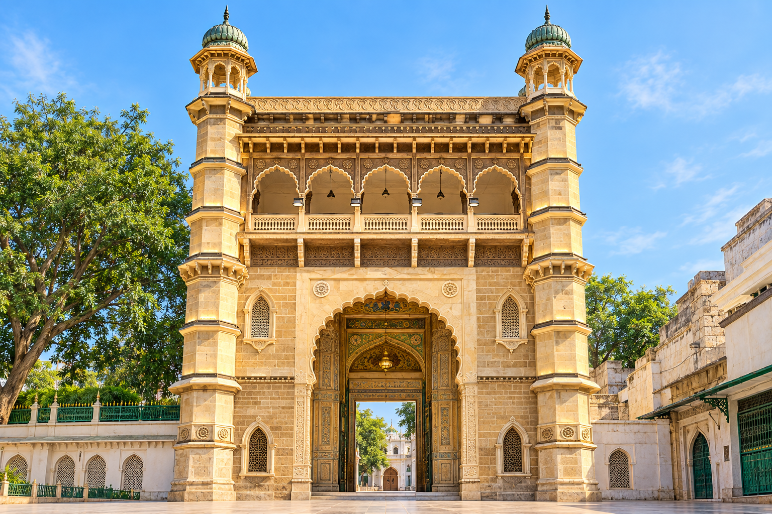 Nizam Gate in morning light — AI visualization